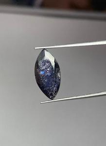 พลอยไอโอไลต์สีน้ำเงินธรรมชาติทรงมาร์คีส์ - Product Image 2