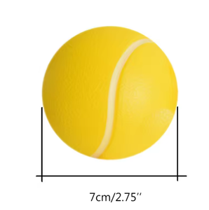 Ballon d'exercice EPP jaune style tennis 65 mm, outil d'entraînement de fitness portable - Product Image 2