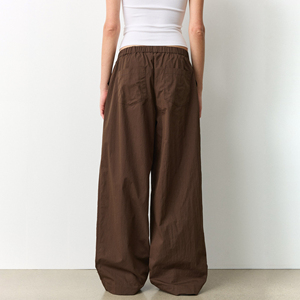 Nouveautés Pantalons de Yoga Décontractés pour Femmes à Taille Élastique, Coupe Ample, Effet Rafraîchissant, Joggers Amples 100% Nylon, Pantalons de Sport à Jambes Larges pour Femmes - Product Image 2