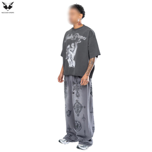 Pantalon de survêtement unisexe ample et oversize, le meilleur produit avec taille élastique et cordon de serrage, pantalon de jogging ample tendance 2026 - Product Image 4