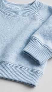 Ensemble de détente en tricot bleu clair pour femme, pull à col rond et pantalon large, survêtement décontracté - Product Image 4