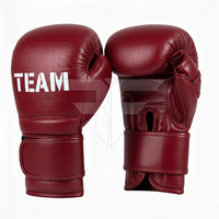 Gants de boxe sur mesure de haute qualité en cuir véritable pour entraînement professionnel, avec fermeture auto-agrippante, pour adultes, OEM
