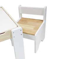 Ensemble chaise et table multi-activités en bois pour enfants et tout-petits enfants d'âge préscolaire garderies salles de jeux salons