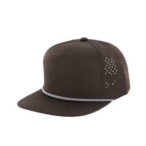 Waterproof Gorras Laser Cut Hole Woven Label <b>Flat</b> Brim Baseball Snapback <b>Caps</b> Custom Logo <b>Cap</b> For <b>Man</b> Woman 7 Panel Hats <b>Caps</b> - Product Image 6