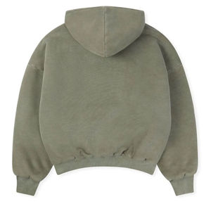 High Quality Custom Logo Front Printed 100% Cotton Fleece <b>Lined</b> Breathable Oversized Pullover <b>Hoodie</b> for <b>Men</b> - Product Image 2