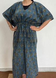 Vestido Kaftan de Algodón con Estampado Moderno, Ajuste Cómodo y Diseños Atractivos - Product Image 3