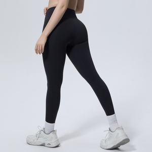 Women's Solid <b>Yoga</b> Leggings High Waist <b>Plus</b> <b>Size</b> <b>Yoga</b> <b>Pants</b> Tummy Control Hip-Lifting Quick-Dry Breathable Fitness Sports Custom - Product Image 5