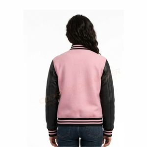 Chaqueta Varsity de Lana para Mujer de la Mejor Calidad, con Tela Transpirable, Detalles Bordados, Relleno de Algodón, Diseño Personalizado - Product Image 5