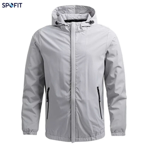 <b>Men's</b> Durable Winter Coated Customizable Front <b>Waterproof</b> Windproof Quick Dry Breathable <b>Packable</b> Outdoor Hooded Bomber Rain - Product Image 1