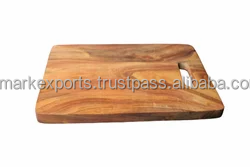 Tabla de Cortar de Madera de Acacia Premium Timberz, Mango Reversible, Diseño de Bloque de Cortar Ecológico Antimicrobiano, 2.0 cm de Grosor - Product Image 3