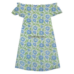 Vestido con estampado artesanal y hombros descubiertos en stock, vestido de una pieza con hombros descubiertos para mujer, corte alto en la cintura - Product Image 6