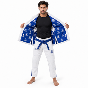 Kimono de Jiu-Jitsu IBJJF, tissé or, pré-rétréci, en coton léger, avec pantalon renforcé, pour l'entraînement en académie, vêtements de sport professionnels - Product Image 4