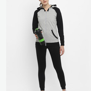 Top Sale <b>on</b> Women's Casual 2-Piece Cotton Tracksuits Solid Color Autumn Winter Breathable Eco-Friendly Hooded - Product Image 5