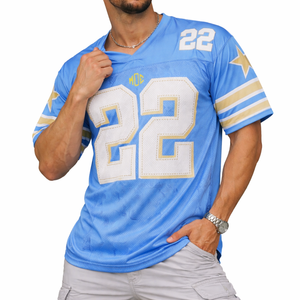 Jersey de Fútbol Americano para Hombre de Calidad de Exportación, Transpirable, de Malla de Poliéster, Uniforme de Equipo, Número Personalizado, Fabricante de Ropa Deportiva OEM, EE. UU. - Product Image 4