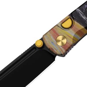 Cuchillos Plegables Prácticos con Hoja Afilada de Punta Caída, Diseño de Mango Texturizado y Práctica Apertura con Anillo para el Pulgar para Camping y Senderismo - Product Image 4