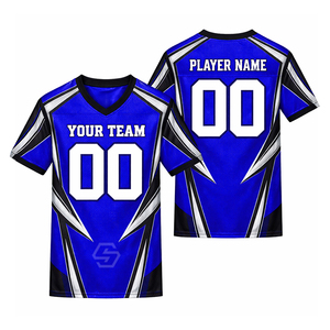 Nouvelle Arrivée Maillot de Foot Personnalisé OEM par Sublimation Col en V Maille Respirante Style Bretelles en T Unisexe Adulte Tenue d'Équipe Motif 3D 220g Plus - Product Image 1