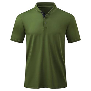 Chemise polo Henley pour homme, respirante, à séchage rapide, légère, pour l'été, décontractée, à manches courtes, pour le golf, t-shirts de sport - Product Image 1