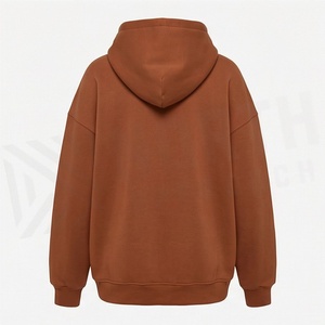 Sweat-shirts à capuche en molleton de coton surdimensionnés pour femmes, avec logo personnalisé, vêtements décontractés, hauts de mode - Product Image 2