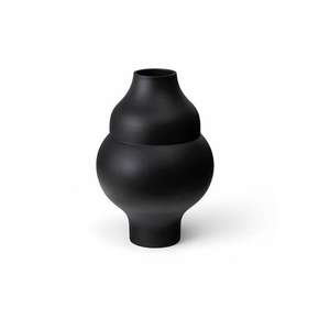 Jarrón de Hierro Hecho a Mano con Recubrimiento Negro, Decoración Artística para el Hogar, Porta Flores, Elegante Adorno para Sala de Estar, Florero - Product Image 1