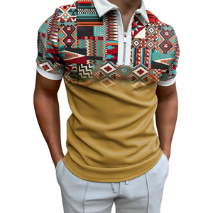 Polo à manches courtes rayé pour homme de haute qualité, coton premium, respirant, doux, confortable, léger, coupe classique - Product Image 5