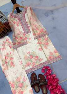 Nouveau costume Sharara Salwar Kameez pour femmes fête d'hiver Style Bollywood indien pakistanais vêtements de mariage Dupattas réversible cousu - Product Image 2