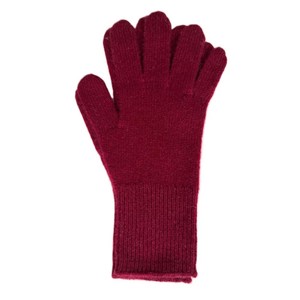 Guantes de Punto Jacquard de Lana/Cachemira Color Borgoña MONECO, Térmicos, Ecológicos, Largos hasta la Muñeca, Casuales, para Uso en Exteriores en Invierno - Product Image 3