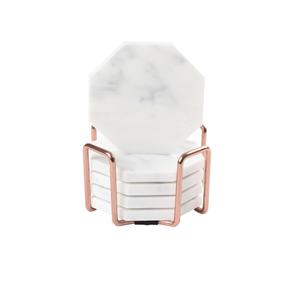 Juego de 6 Posavasos de Mármol - Decoración Moderna y Elegante para Mesa de Centro, Posavasos con Hermoso Diseño y Color - Product Image 5