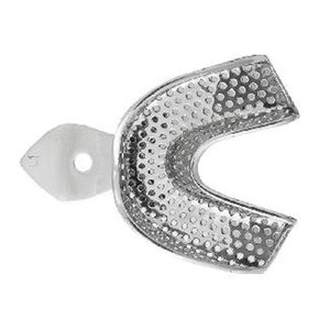 Premium Quality Dental Impression Tray with Edge L1 Perforated Lower Size XL Stainless Steel Reusable Autoclavable Orthodontic - Product Image 4