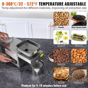 Pressa per Olio Elettrica in Acciaio Inox 850W, Nuova Macchina con Temperatura Regolabile 0-300°C/32-572°F, Estrattore d'Olio a Pressione a Caldo - Product Image 3