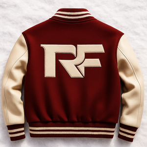 Custom Varsity Jacket Mens Wool Body Genuine Leather Sleeves Embroidered Logo Letterman Jacket OEM Wholesale - Product Image 4