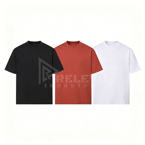 T-shirt rouge à manches courtes pour homme, coupe classique, col rond, jersey de coton, couleur unie, logo sur le devant - Product Image 3