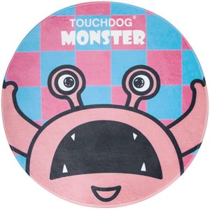 Alfombra Redonda para Perros y Gatos con Diseño de Monstruo de Dibujos Animados, Alfombra y Colchoneta para Mascotas - Product Image 1