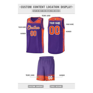 Custom Wholesale OEM Basketball Uniform Set Reversible Team Jersey <b>Shorts</b> Sublimation Printing Breathable Quick Dry - Product Image 3