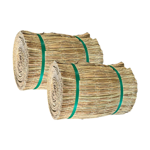 Tapis en jonc tressé de style coréen SEDGE MAT 45cm x 20m, panneau de clôture pour jardin et balcon à bon prix - Product Image 1