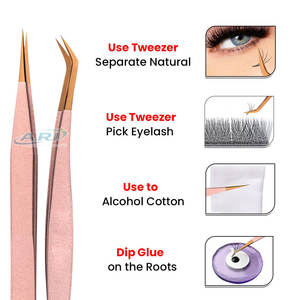 Pince à épiler à pointe en fibre antistatique, outil de précision pour les travaux de réparation électronique, pince à épiler professionnelle à pointe en fibre - Product Image 2