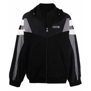 Ensemble de survêtement coupe-vent léger pour homme, veste à capuche zippée intégrale et pantalon, résistant au vent, vêtements de sport pour l'entraînement - Product Image 2