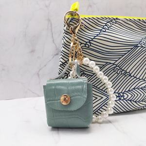 Mini Bolso Colgante con Perlas, Llavero de Aleación de Zinc y Plástico PU para Llaves de Coche, Monedas, Lápiz Labial y Auriculares, para Uso Diario, para Chicas y Mujeres - Product Image 6