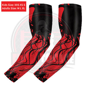 Manchon de compression pour bras pour jeunes et adultes – Produit de qualité supérieure en rouge et noir – Nouveauté - Product Image 4