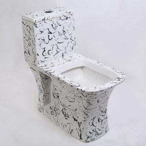 Inodoro de Cerámica de Una Pieza de Lujo - Inodoro de Porcelana con Estampado de Mármol para Baño, Sanitarios para Mayoristas - Product Image 2