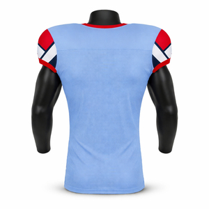 Maillot de football américain fabriqué en usine, design personnalisé à blocs de couleurs, tenue d'équipe légère, fabriqué en usine - Product Image 4