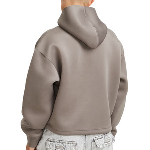 Sudadera con capucha de lujo de alta calidad estilo y2k, sudaderas lisas 100% algodón, forro polar, sudadera pesada para hombre - Product Image 4