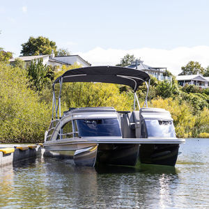 Fabricante de Yates de Lujo de Aluminio 2026, Bote Pontón para Fiestas con Bimini y Motor Fuera de Borda, Nuevas Tendencias, Yate de Lujo de Primera Calidad - Product Image 1