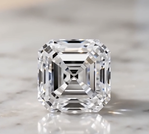 Diamant de laboratoire certifié IGI, synthétique CVD HPHT, 1ct 2ct 3ct, DEF VVS VS1, taille Asscher, solitaire, coupe idéale excellente - Product Image 2