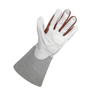 Welding Gloves Soft Cowhide Leather Work Gloves Labor Protection Welding Safety Heat Insulation Wear Resistant Durable Hand - Product Image 3