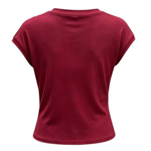 Camiseta Ligera de Verano para Mujer, Absorbente de Humedad, Deportiva, Lisa, OEM Premium, de Algodón y Spandex - Product Image 2
