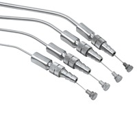 1 pièce Ametrine Surgical AS-786 Tube d'aspiration dentaire en acier inoxydable réglable certifié CE Classe I pour chirurgie médicale