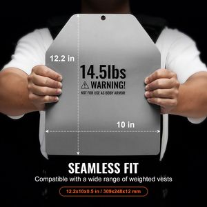Piastre Ponderate Curve in Acciaio Premium da 14,5 LB, Ergonomiche per WOD, Pesi Aggiuntivi Abbinabili a Gilet Ponderato Curvo - Product Image 3