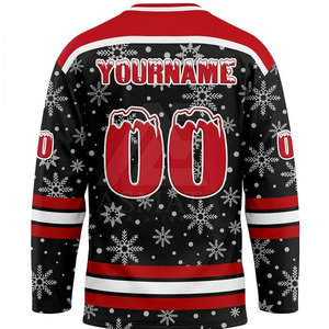 Jersey de Hockey Sublimado de Estilo Auténtico, Personalizado para Equipos, Prenda Deportiva de Hockey sobre Hielo de Poliéster Premium - Product Image 6