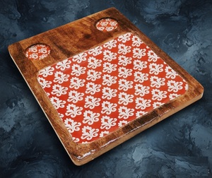Plateau en bois émaillé imprimé au design célèbre, plateau en bois, plateau émaillé, plateau imprimé à prix très bas - Product Image 3