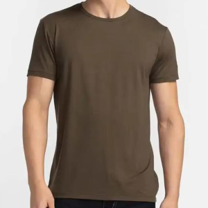 เสื้อยืดแขนสั้นคุณภาพสูงสำหรับผู้ชาย ผ้าฝ้าย 100% เสื้อผ้าเรียบง่าย แฟชั่น เสื้อคอกลมระบายอากาศสำหรับผู้ชาย - Product Image 1